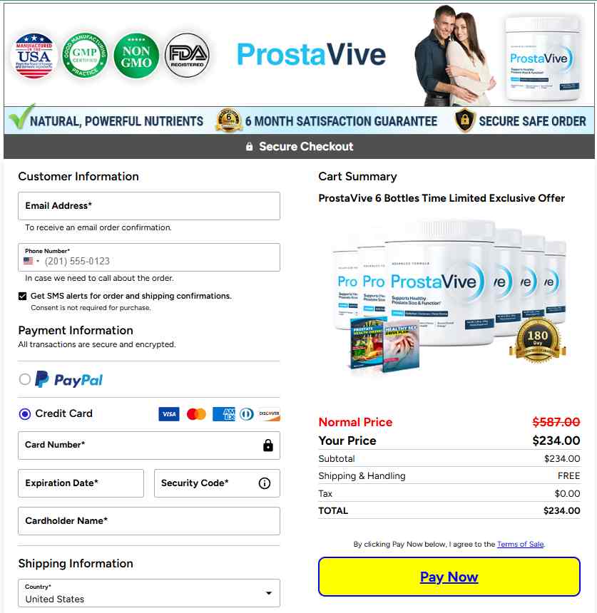 ProstaVive Prostavive Order